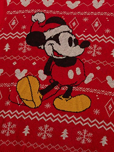 Disney Men's Ugly Christmas Sweater, Red, X-Large