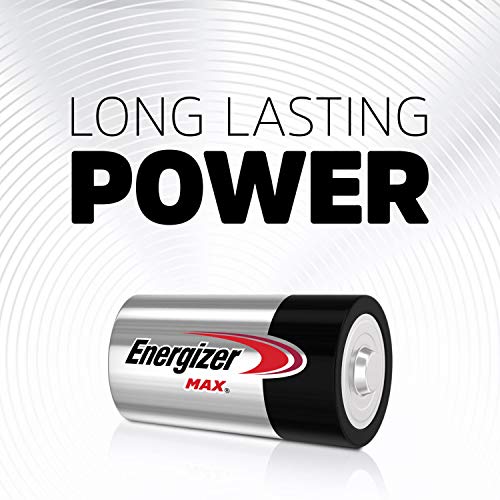 Energizer Max D Batteries, Premium Alkaline D Cell Batteries (12 Battery Count)
