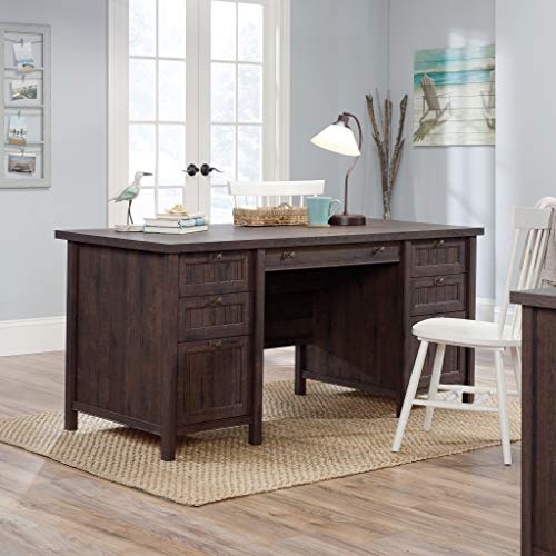 Executive Desk, L: 65.12" x W: 29.53" x H: 30.0", Coffee Oak