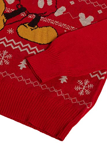 Disney Men's Ugly Christmas Sweater, Red, X-Large