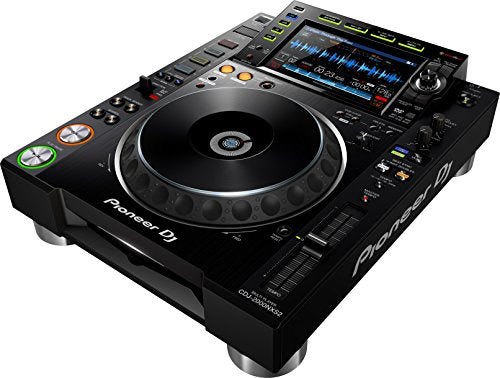 Pioneer DJ CDJ-2000 Professional DJ Multi-Player with DJM-900NXS2 Share 4 Channel Professional DJ Mixer and Zorro Cloth (Bundle w/DJM-900NXS2, CDJ-2000NXS2)