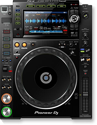 Pioneer DJ CDJ-2000 Professional DJ Multi-Player with DJM-900NXS2 Share 4 Channel Professional DJ Mixer and Zorro Cloth (Bundle w/DJM-900NXS2, CDJ-2000NXS2)