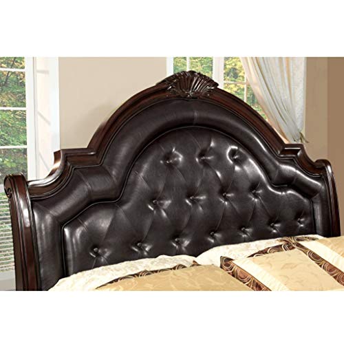 Furniture of America Lauretta English Style Brown Cherry Platform Bed-Queen