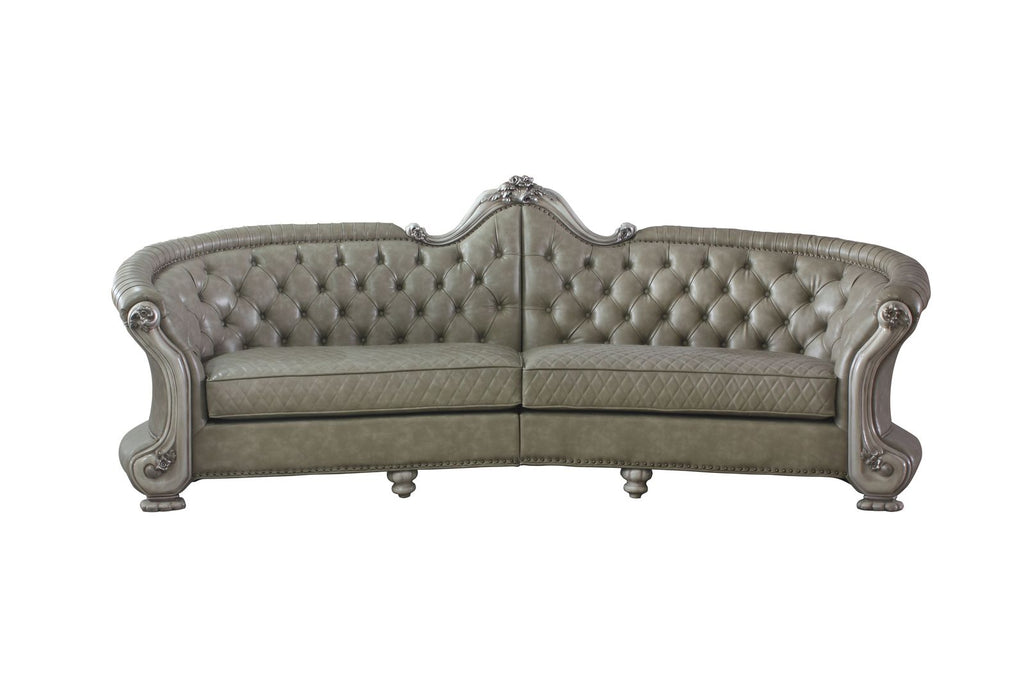 Dresden Sofa, Vintage Bone White & PU 58170