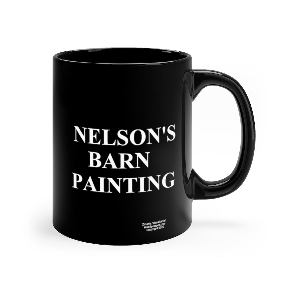 Nelson 11oz Black Mug