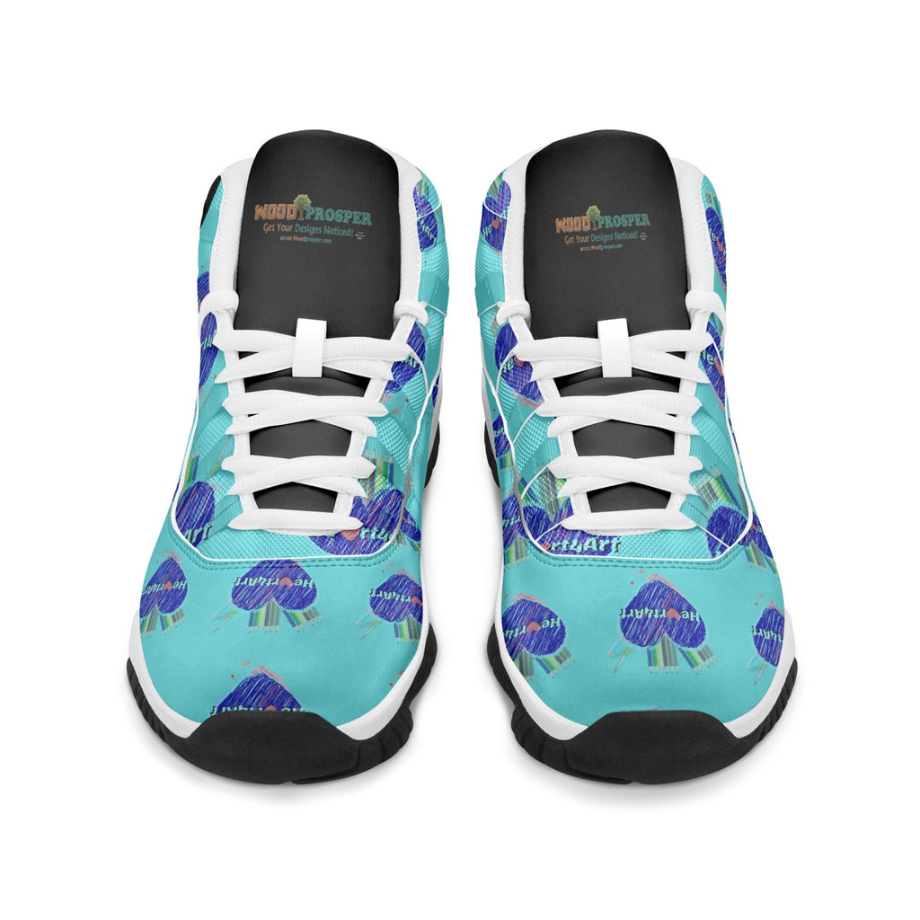 362.  Heart4Art AJ11 Basketball Sneakers (Stripe Customizable)