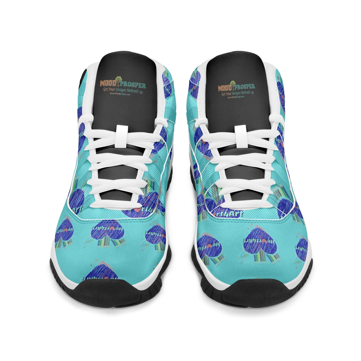 362.  Heart4Art AJ11 Basketball Sneakers (Stripe Customizable)