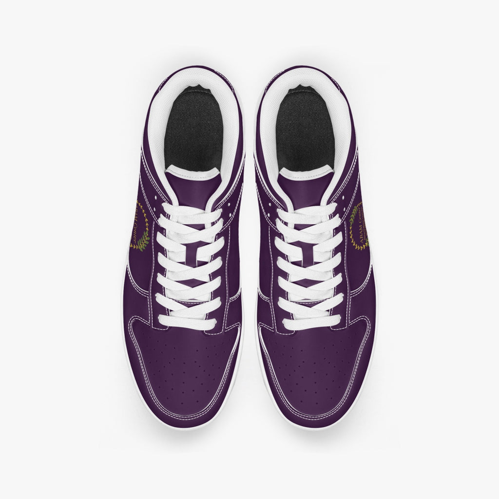 ABAM Center Dunk Stylish Low-Top Leather Sneakers