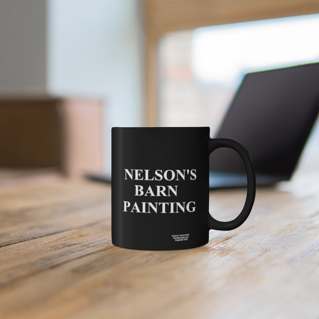 Nelson 11oz Black Mug