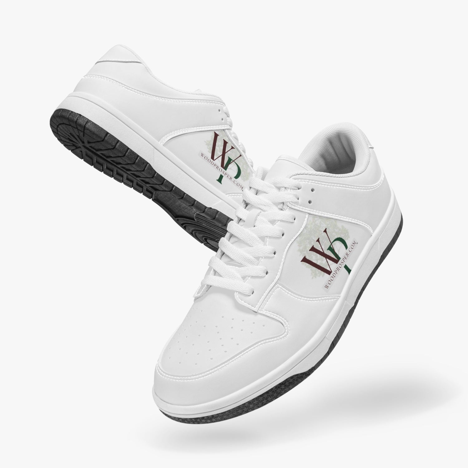 Wood Prosper Low-Top Leather Sneakers