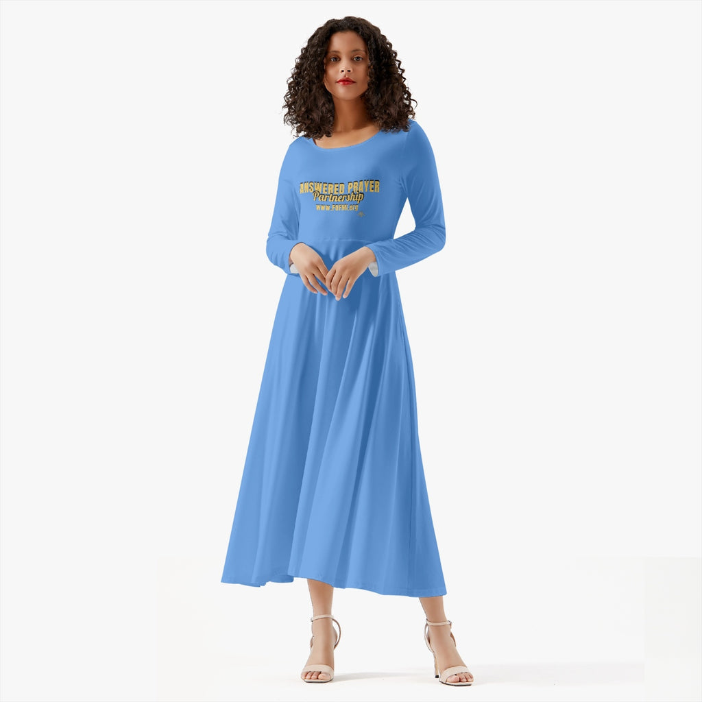 ANSWERED PRAYER PARTNERSHIP Women's Long-Sleeve One-piece Dress
