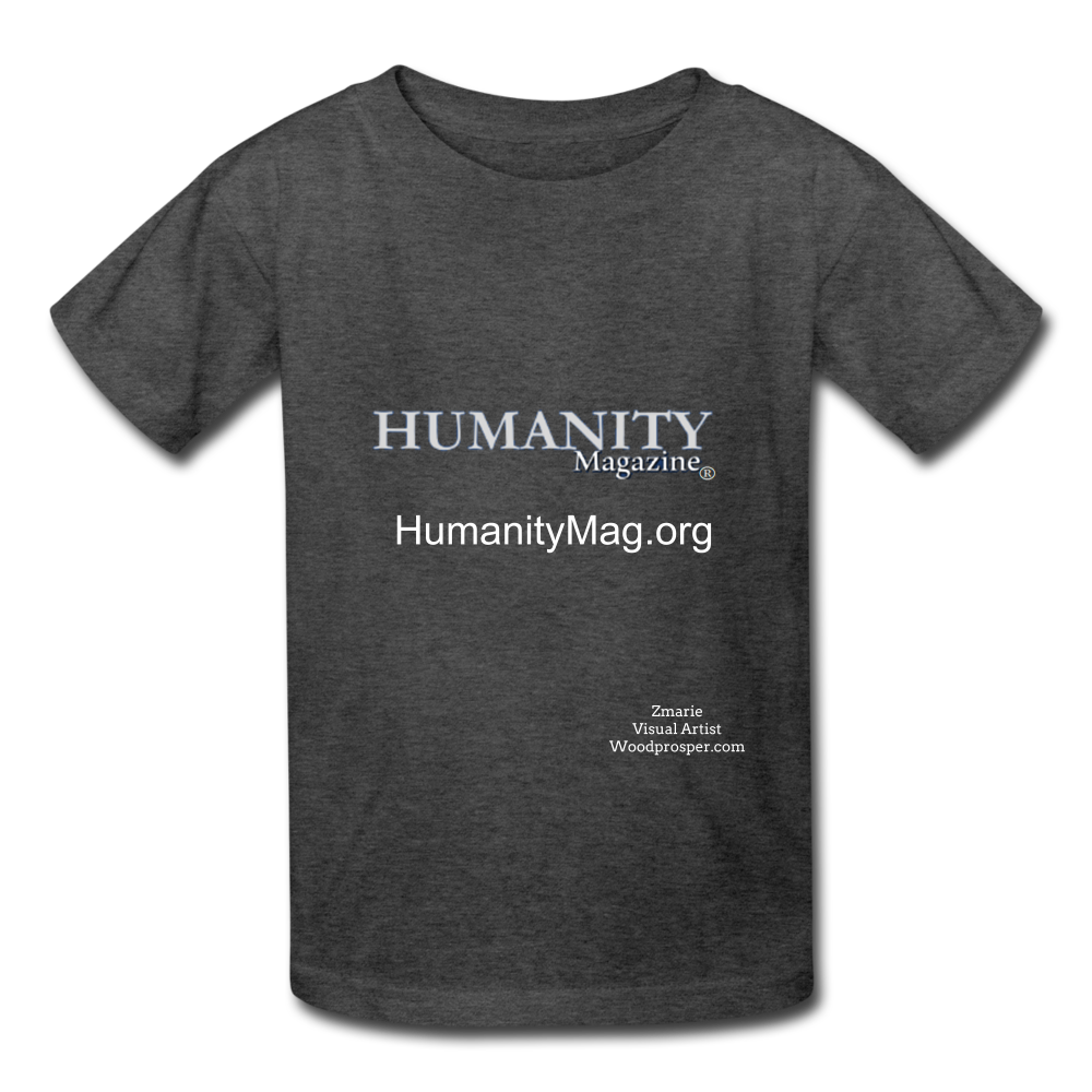 Humanity Magazine Kids' T-Shirt - heather black