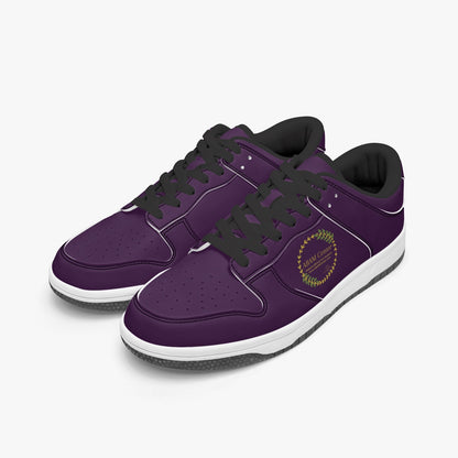 ABAM Center Dunk Stylish Low-Top Leather Sneakers