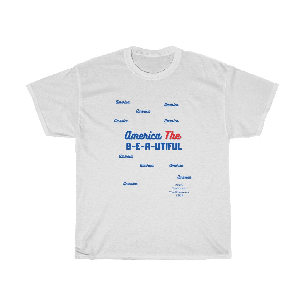 America The Beautiful Unisex Heavy Cotton Tee