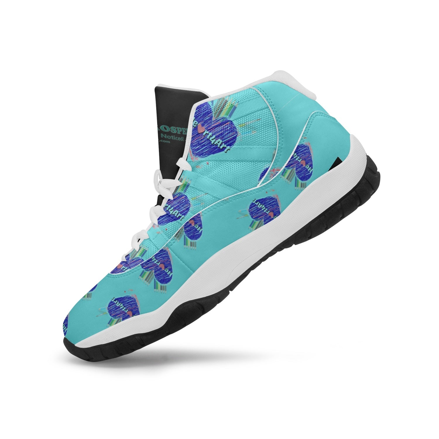 362.  Heart4Art AJ11 Basketball Sneakers (Stripe Customizable)