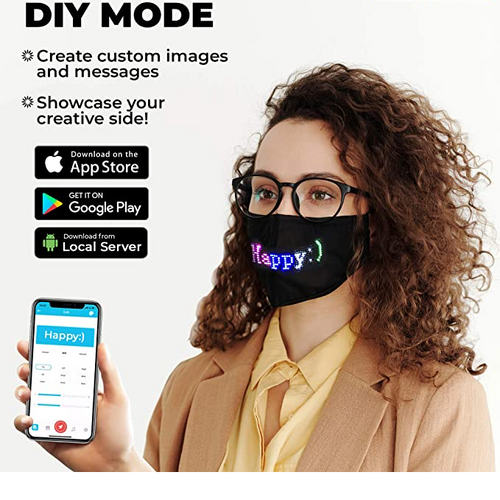Bluetooth LED Face Mask