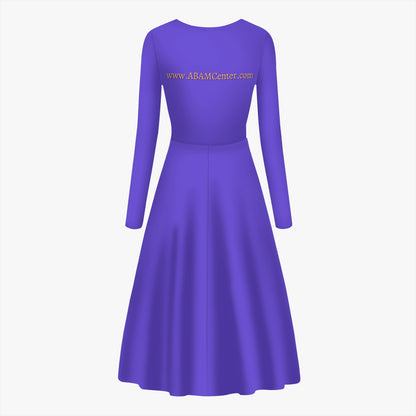 ABAM Center Basic Women's Long-Sleeve One-piece Dress