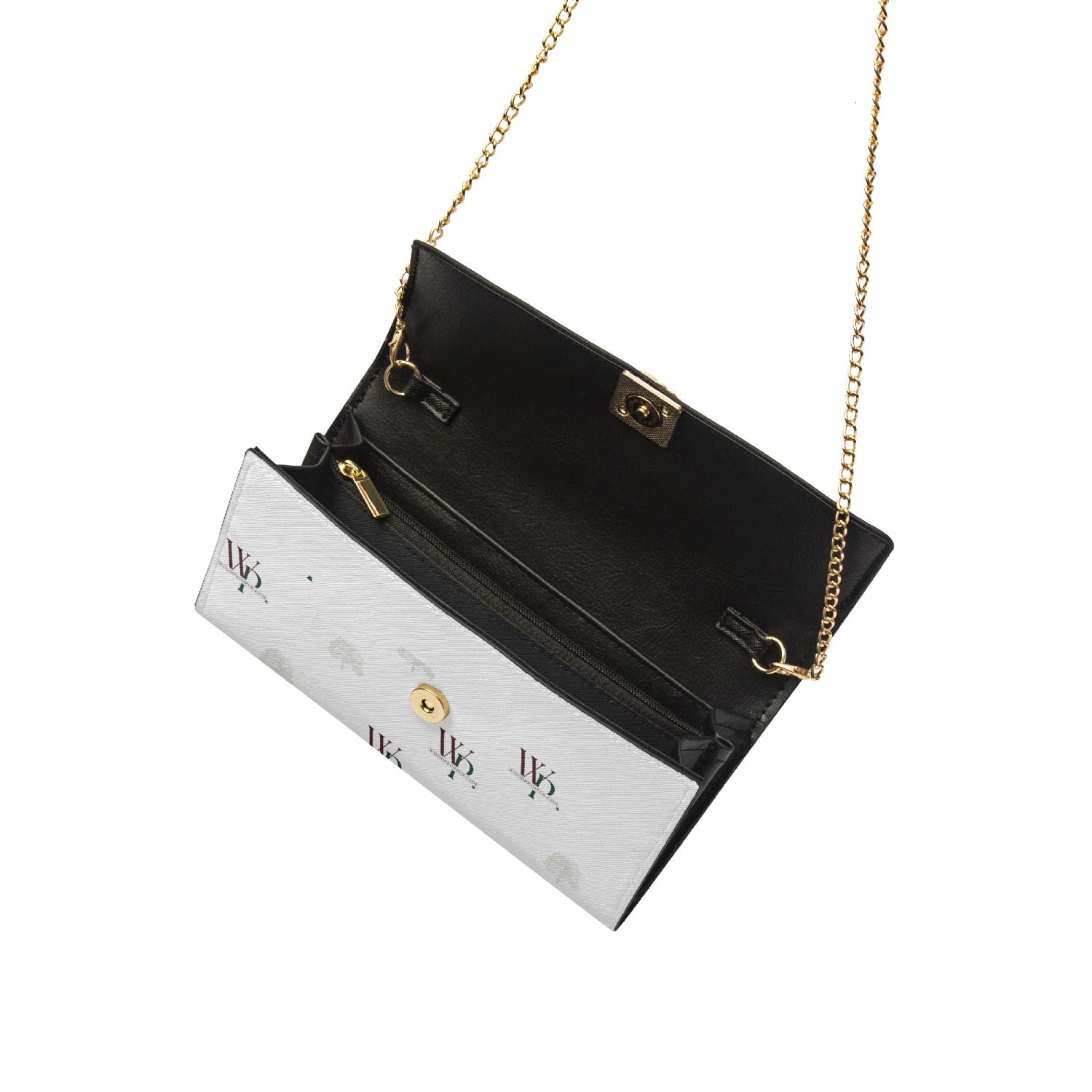 Wood Prosper Chain Type Flap Shoulder Bag