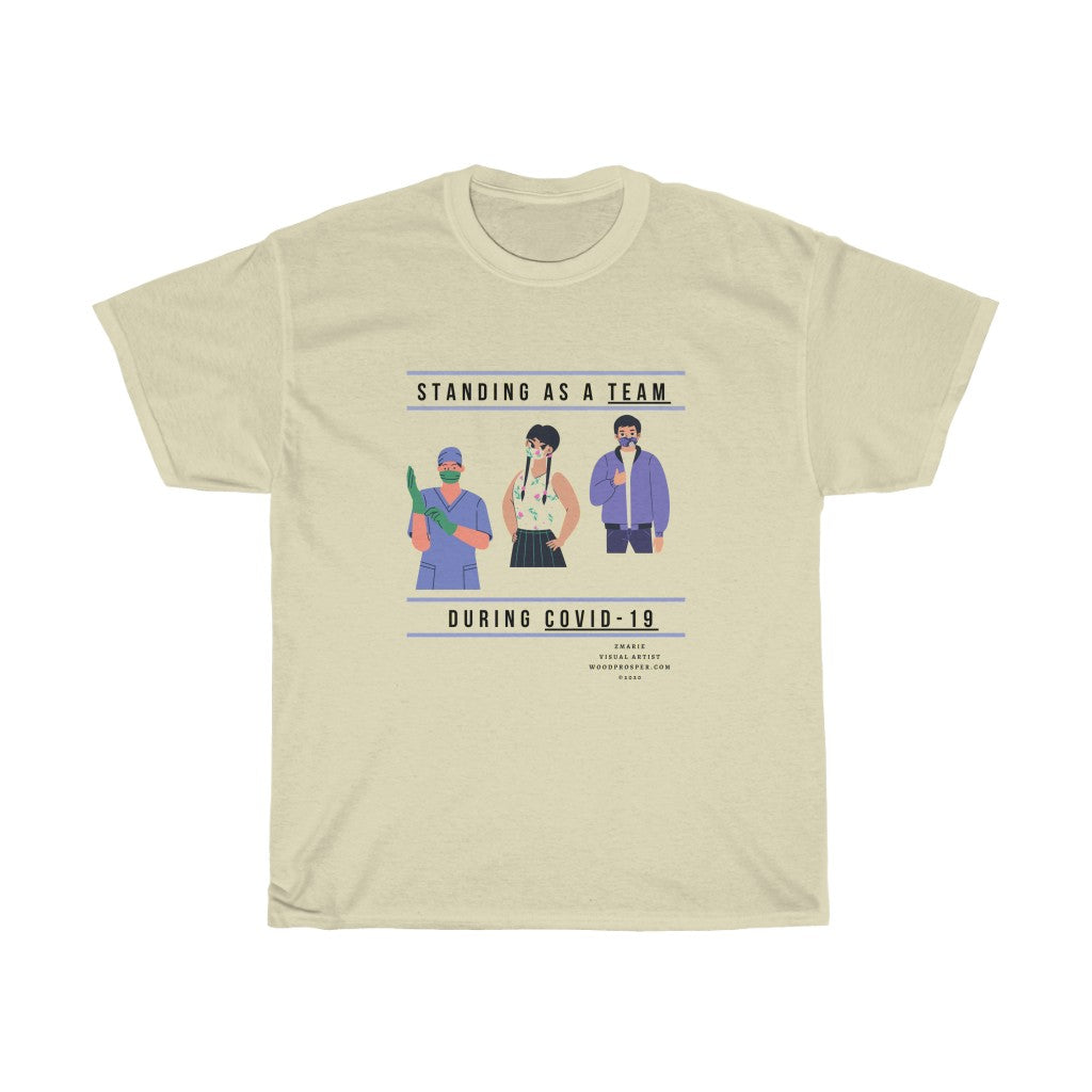 Standing As A Team Unisex Heavy Cotton Tee