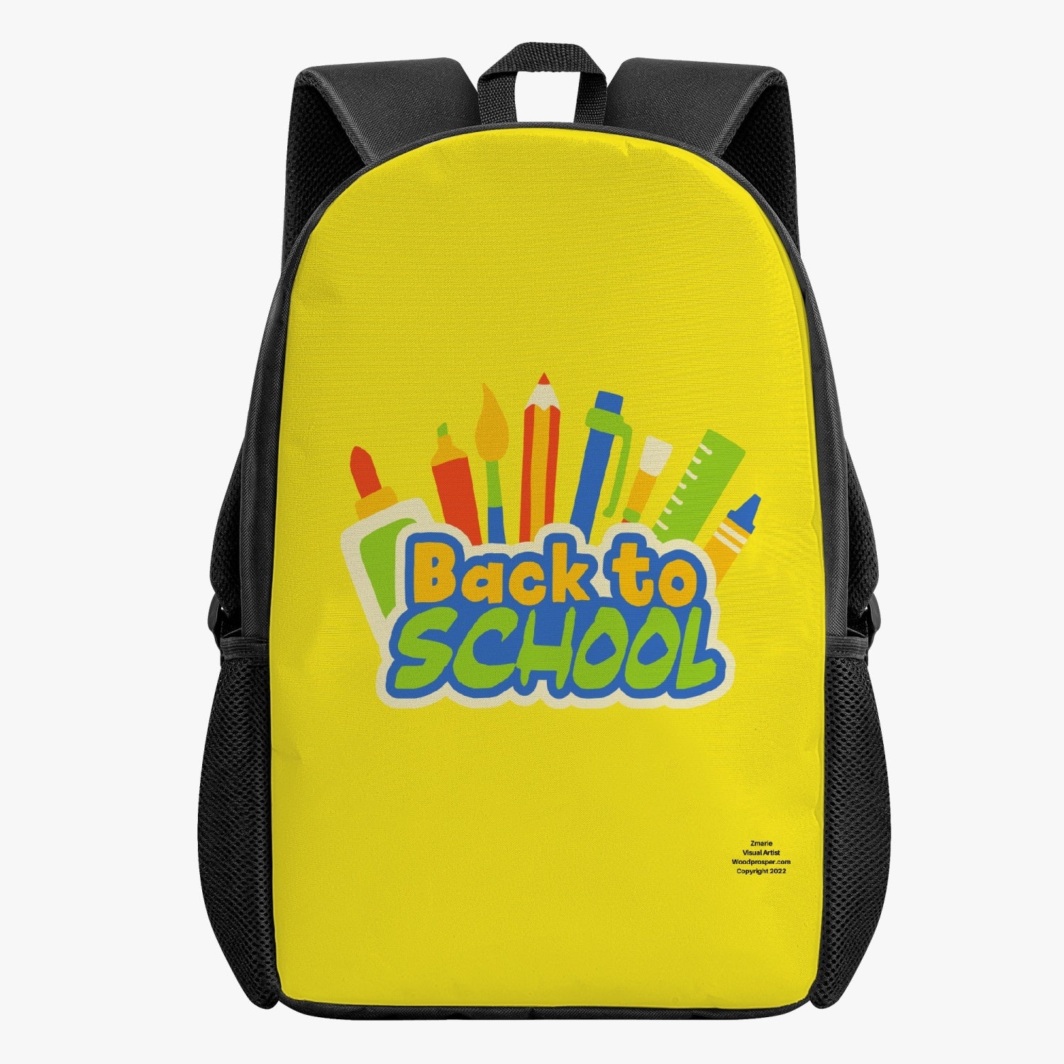 Back To School Kid's School Backpack (Yellow)