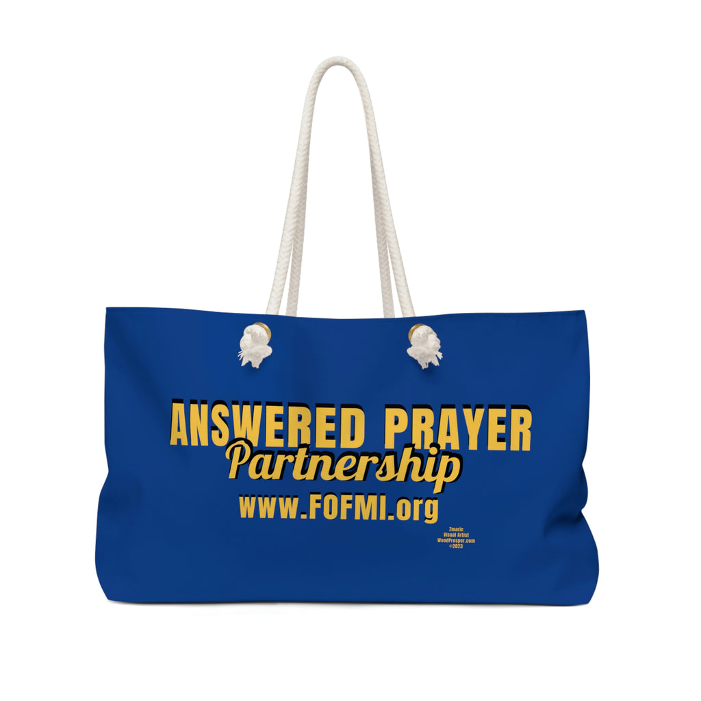 ANSWERED PRAYER PARTNERSHIP Weekender Bag