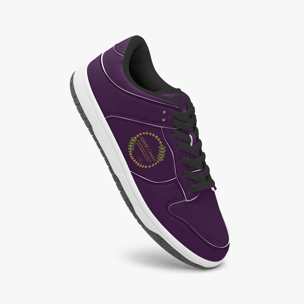 ABAM Center Dunk Stylish Low-Top Leather Sneakers