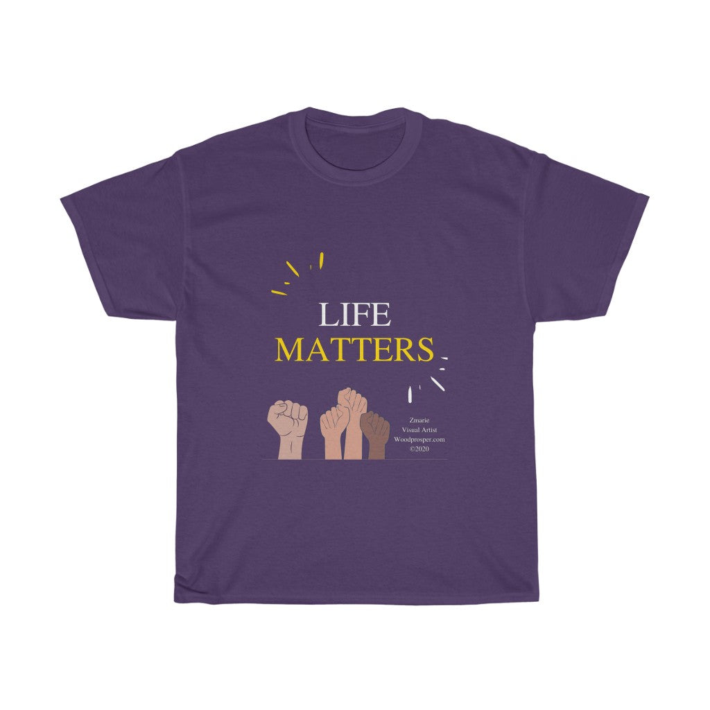 Life Matters Custom Designed Unisex Heavy Cotton Tee