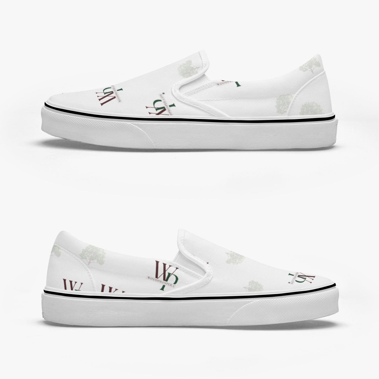Wood Prosper Unisex AOP Slip-On Shoes