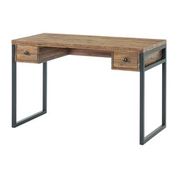 Claremont 48&W Rustic Wood and Metal Desk