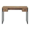 Claremont 48&W Rustic Wood and Metal Desk