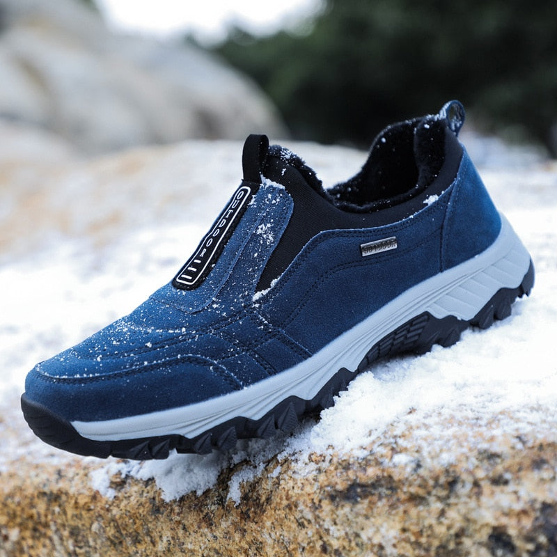 Mingpinstyle Winter New Vulcanized Mountaineering Warm Men Shoes Large Shoes Sneakers Anti Slip Keep Warm Cotton Men's Shoes