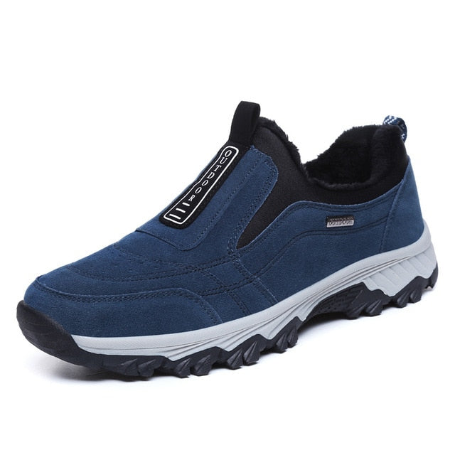Mingpinstyle Winter New Vulcanized Mountaineering Warm Men Shoes Large Shoes Sneakers Anti Slip Keep Warm Cotton Men's Shoes