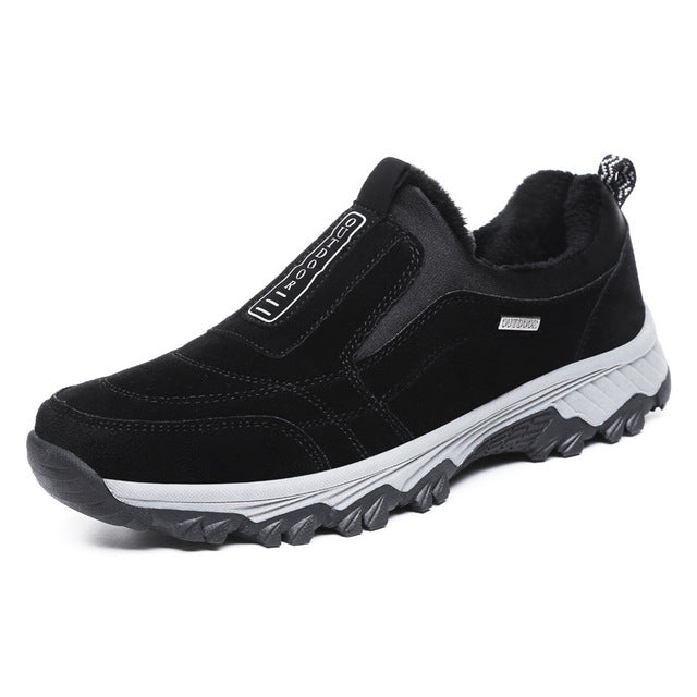Mingpinstyle Winter New Vulcanized Mountaineering Warm Men Shoes Large Shoes Sneakers Anti Slip Keep Warm Cotton Men's Shoes
