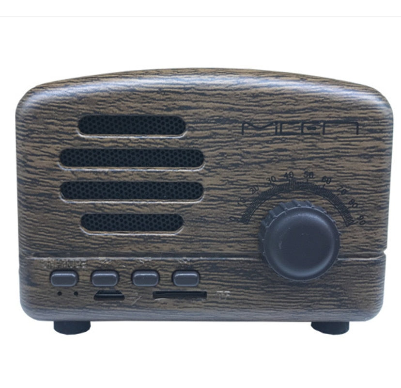 New Retro Bluetooth speaker radio card subwoofer mini antique small stereo portable speakers