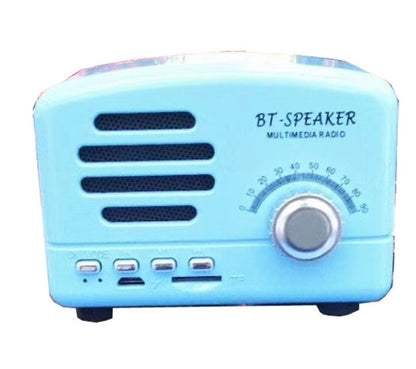 New Retro Bluetooth speaker radio card subwoofer mini antique small stereo portable speakers