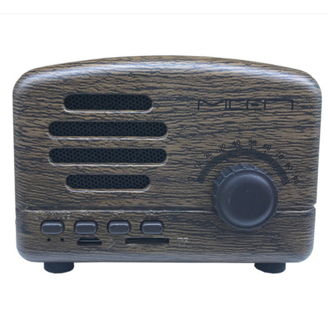 New Retro Bluetooth speaker radio card subwoofer mini antique small stereo portable speakers