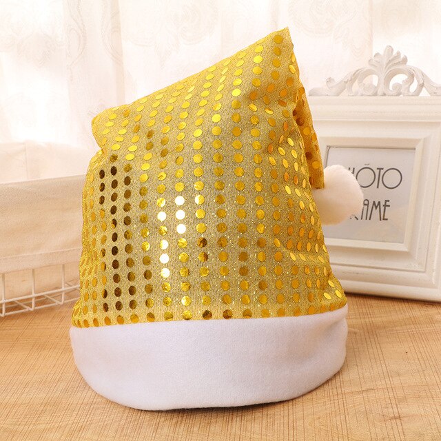 Sequined Christmas Hats Colored Hats Decorations