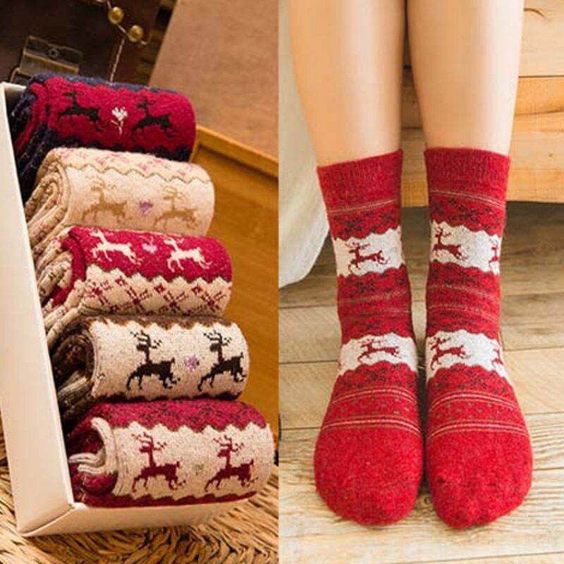 Winter Christmas Gifts Christmas Cartoon Funny Socks