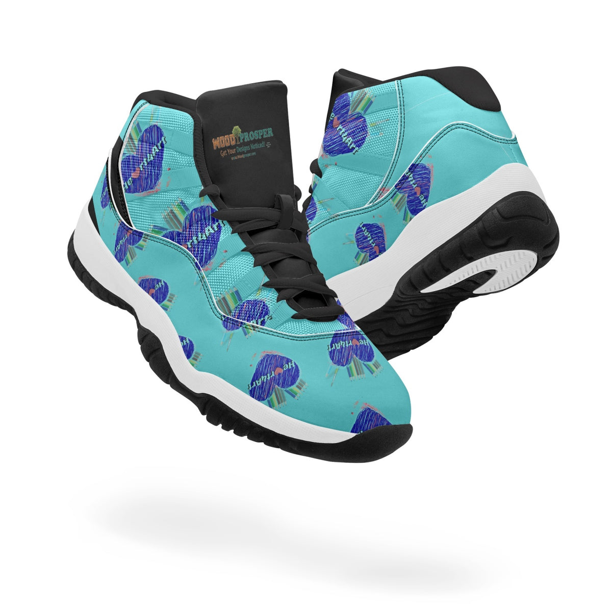 362.  Heart4Art AJ11 Basketball Sneakers (Stripe Customizable)