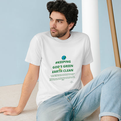 Keeping God's Green Earth Clean Eco-friendly Organic T-shirt