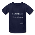 Humanity Magazine Kids' T-Shirt - navy
