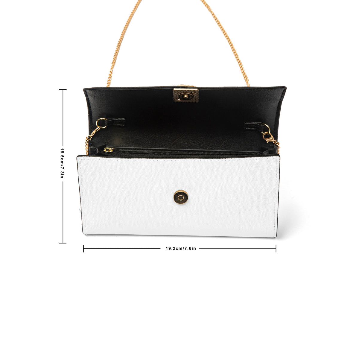 Wood Prosper Chain Type Flap Shoulder Bag