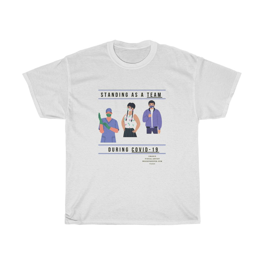 Standing As A Team Unisex Heavy Cotton Tee