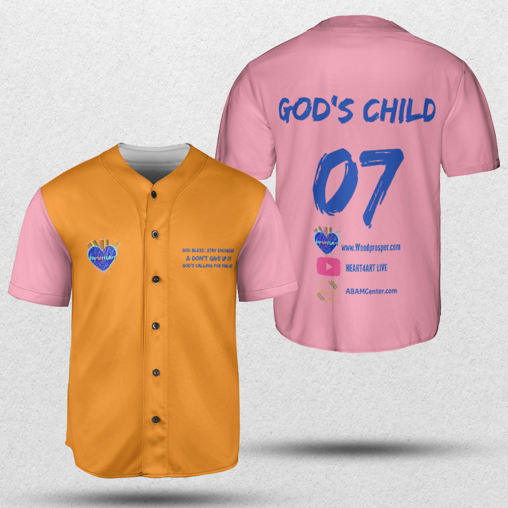 Heart4Art Live Baseball Jersey Without Piping