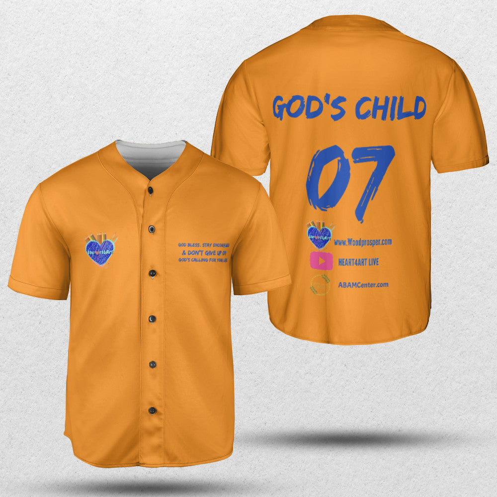 Heart4Art Live Baseball Jersey Without Piping