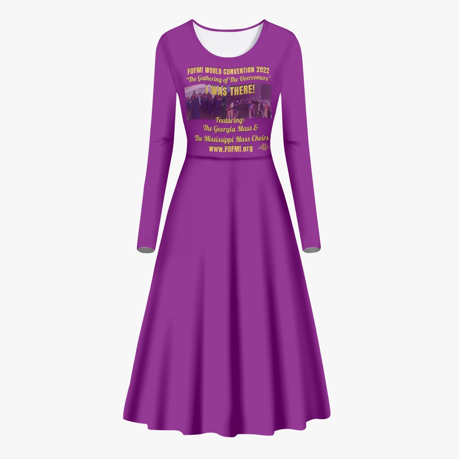 FOFMI World Convention 2022 Women's Long-Sleeve One-piece Dress