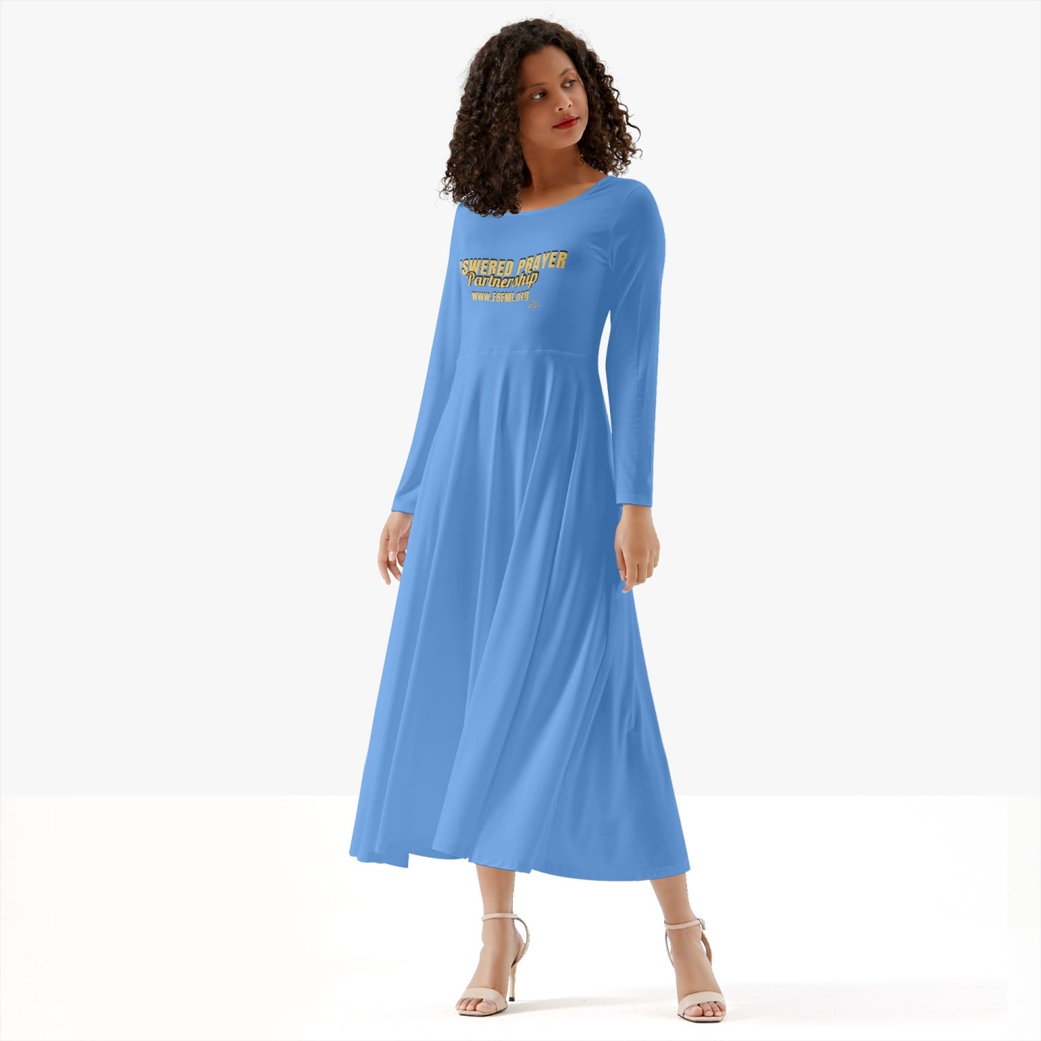 ANSWERED PRAYER PARTNERSHIP Women's Long-Sleeve One-piece Dress