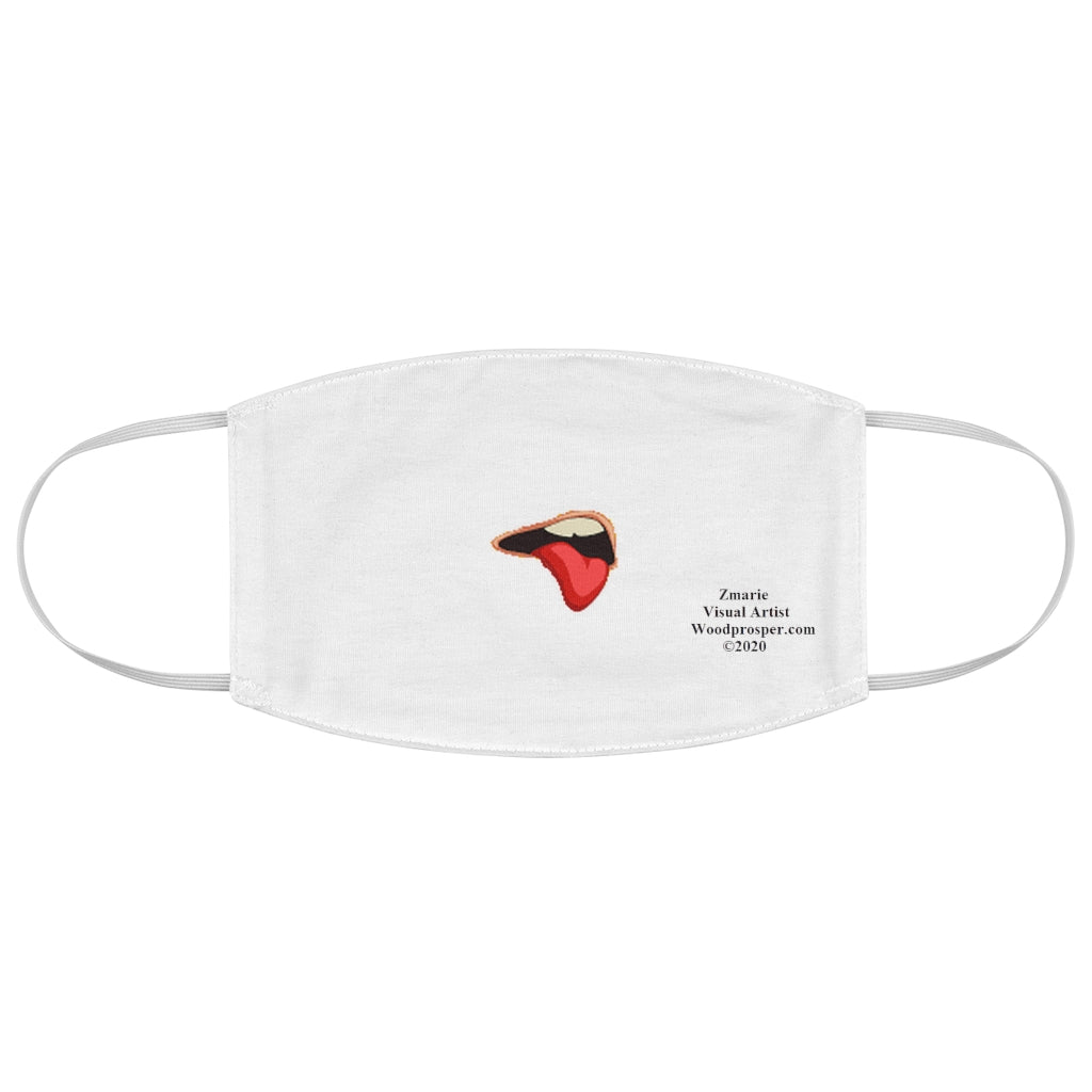 Emoji Mood Mask- Disgusted Facial Expression Fabric Face Mask