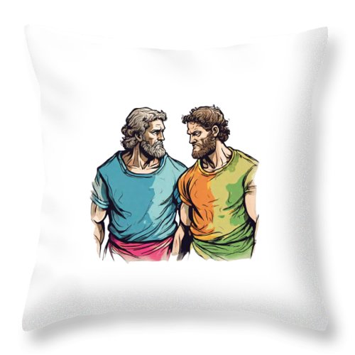 Cain and Abel - Throw Pillow