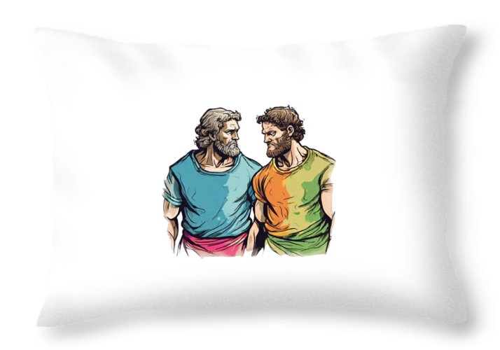 Cain and Abel - Throw Pillow